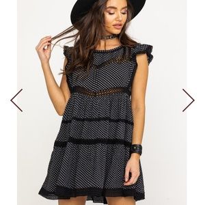Free people babydoll cut out dress